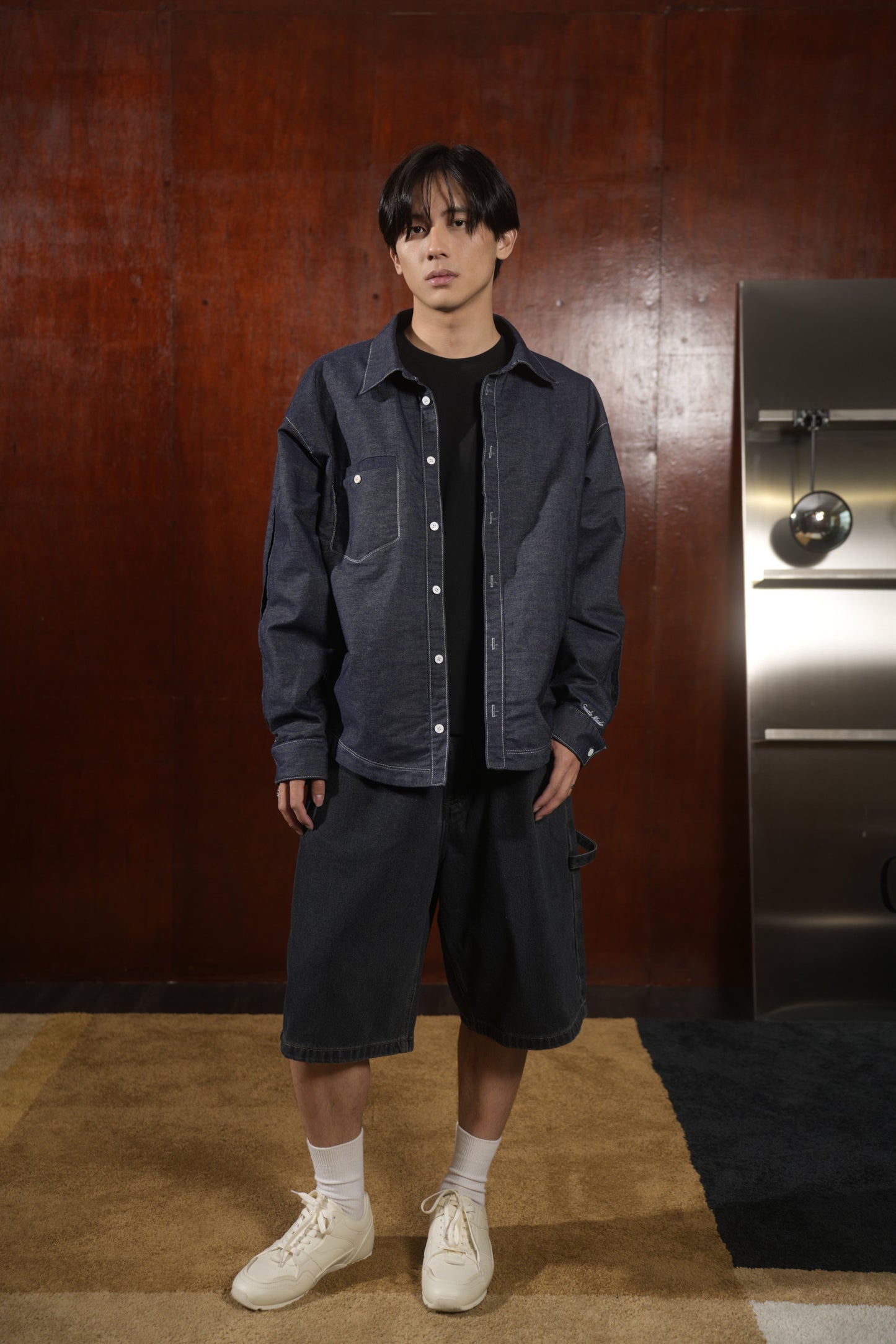 Denim Pleat Shirt (PRE-ORDER)