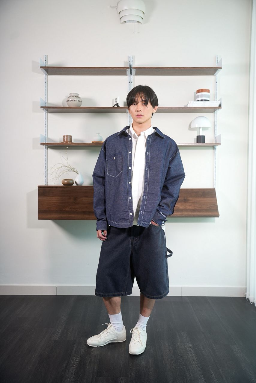 Denim Pleat Shirt (PRE-ORDER)