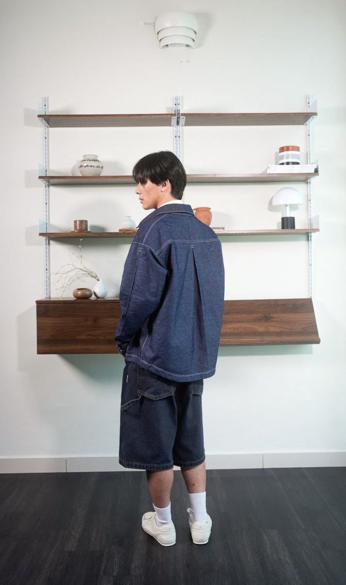 Denim Pleat Shirt (PRE-ORDER)