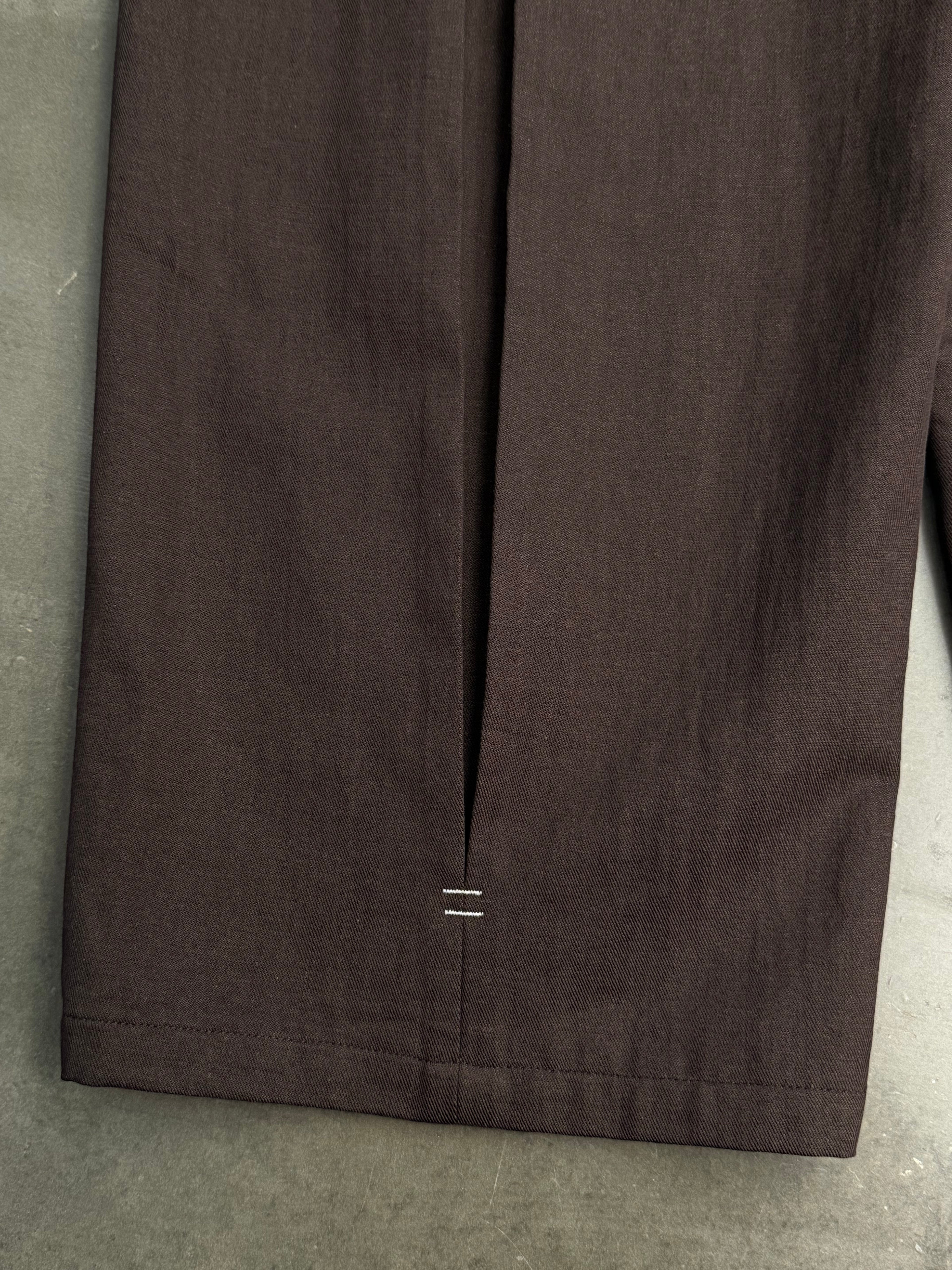 Double Pleated Pants - Dark Brown (Pre-Order)