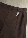 Double Pleated Pants - Dark Brown (Pre-Order)